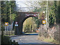 Railway bridge for disused line in RG20 6NE
