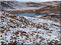 A moorland lochan in winter in HS2 9JX