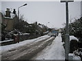 Dunblane in Winter. Kilbryde Crescent looking northeast in FK15 9BB