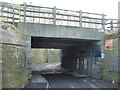 Clockmill Lane railway bridge in EH8 8EE