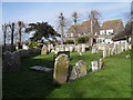 The churchyard at Thomas a'Becket Church, Pagham (1) in PO21 4NP