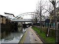 Regent's Canal: Looking west alongside Dunston Road in E8 4LQ