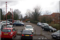 Daventry: cars parked St Johns Square in NN11 4EG