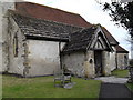 The church porch at St John the Evangelist, Bury in RH20 1PB
