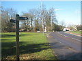 High Weald Walk crosses Rusthall Road in TN4 8PL