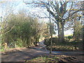 Footpath crosses Farnham Lane in TN3 0AH
