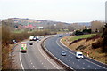 The M5 motorway near Budlake in EX5 3JT