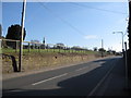 Ffordd Llaneurgain/Northop Road and the cemetery in CH6 5HY