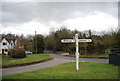 Road sign, Tibb's Court Lane and Cryals Rd junction in TN12 7AH