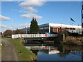 Dock Lane Swingbridge 209 on the Leeds & Liverpool Canal, Shipley in BD17 7AB
