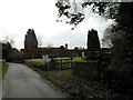 Private road running past St James, Stedham in GU29 0NG