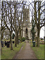 All Saints church and graveyard in M25 6QH