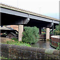 River Tame and elevated motorway, near Gravelly Hill in B24 8NP