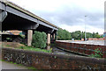 Elevated motorway and River, near Gravelly Hill, Birmingham in B24 8NP