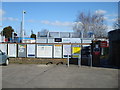 Sign and posters at Aylesford Railway Station in ME20 6DL