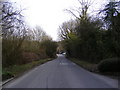 Approaching Peasenhall Crossroads on Mill Hill in IP17 2LE