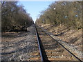 Railway line heading to Calvert in Calvert Green