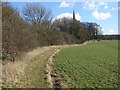 The spire of Wakerley church in LE15 8EH