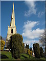 St Andrew's Garden and spire. in WR1 2LH