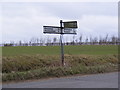 Roadsign on Heveningham Long Lane in IP17 2JW
