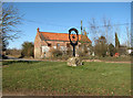 View across the village green in East Walton in East Walton