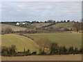 View NNW from the footpath to Meadow Court Farm in CV35 8AT