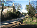 Church Lane past the Old Rectory in East Walton in East Walton