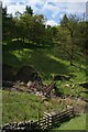 Stile and footbridge, Thursden Brook in Briercliffe
