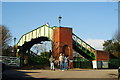 Footbridge at Ropley Station, Hampshire in SO24 0BL