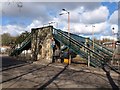 Footbridge, Crediton Station in EX17 3BL