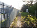Caerleon campus perimeter path in NP18 1LN