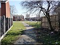 Footpath to Church View Close, Havercroft in WF4 2EG