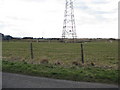 Field by a pylon on Bleadon Level in BS24 0EU