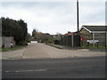 Looking from Chichester Road into Manor Farm Court in PO20 0LX