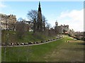 East Princes Street Gardens from the National Galleries of Scotland in EH1 1PE