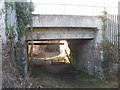 Stockton Close railway bridge, Newport in NP19 7LN