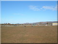 Cheddar boot sale grounds looking toward Crook Peak in BS27 3RU