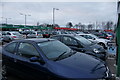 Rental hire car park, Aberdeen Airport in AB21 9TS