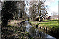 Beddington:  River Wandle, looking west in CR0 4AE