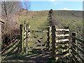The footpath leading up Codden Hill from Bishops Tawton in EX32 0DU
