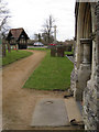 Hatton churchyard and lych gate in CV35 7LR