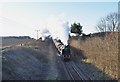 Oliver Cromwell steaming up the incline out of Cromer in NR27 9JU