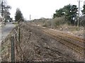 The railway near Roman Camp Cottages in EH52 5SW