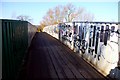 Graffiti covered bridge in Aristotle Lane in OX2 6DU