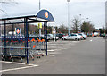 Forest Retail Park - the car park at Sainsbury's in IP24 3RW
