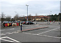 Forest Retail Park - view across the car park in IP24 3RZ