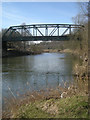 River Severn & Ironbridge Power Station 'A' road bridge in TF8 7BJ