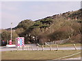 Car park entrance at Alum Bay, Isle of Wight in PO39 0JD