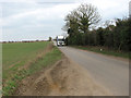 Lorry travelling west along Illington Road in NR16 2RB