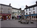 Cafe corner of Market Place, Kendal in LA9 7DP